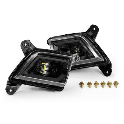 Alpharex DoubleTap Dual Color LED Projector Fog Lights fits Chevrolet Silverado [MPN: 210017]_1592569