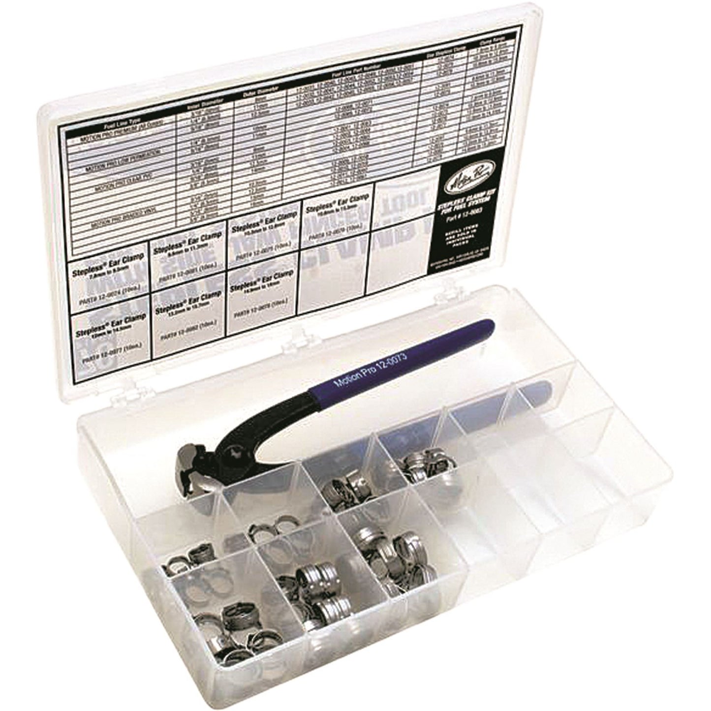 Motion Pro Stepless Clamp Fuel Line Fittings Kit - 80-Piece 12-0083_206130