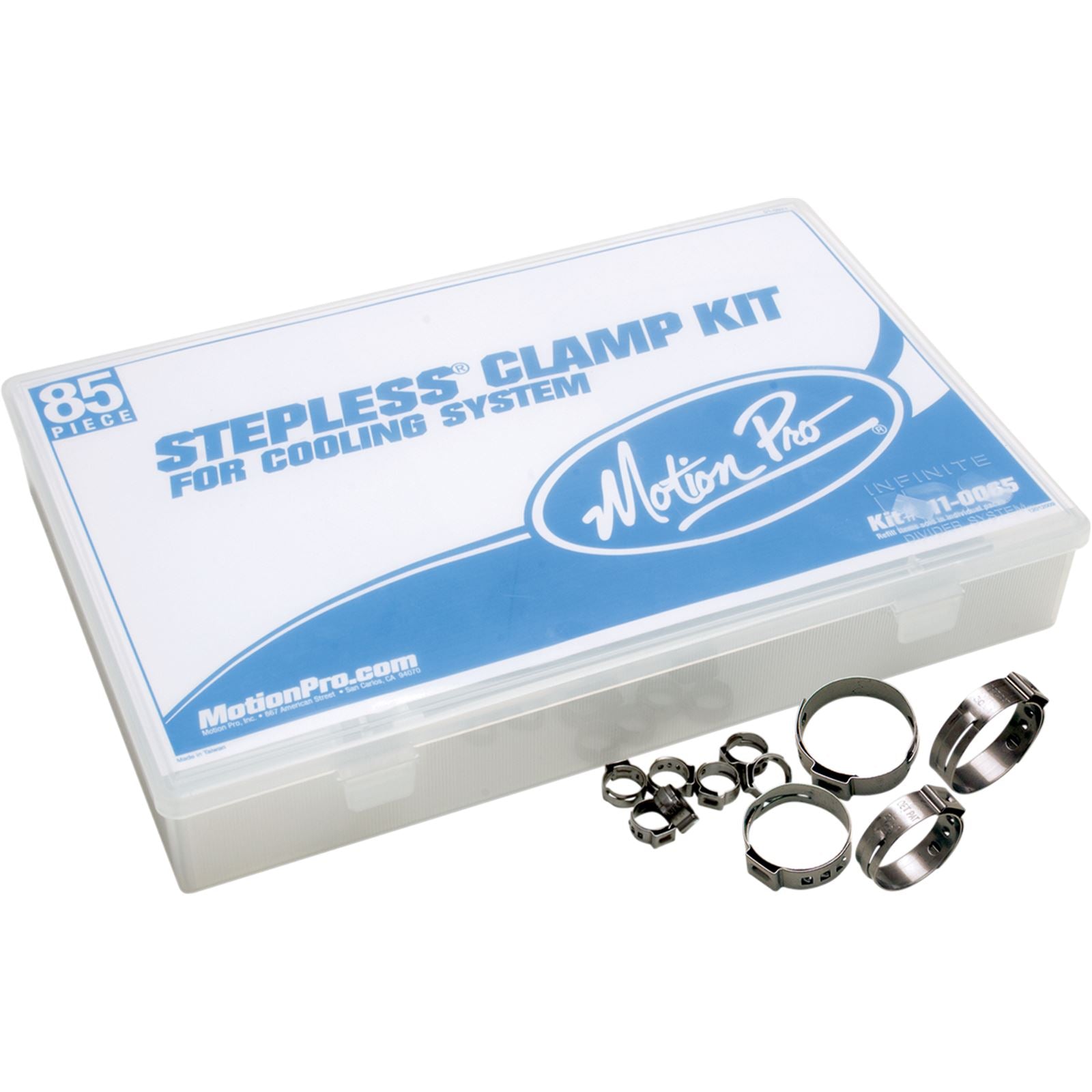 Motion Pro Cooling System Stepless Clamp Kit with Box - 85-Piece 11-0065_445085