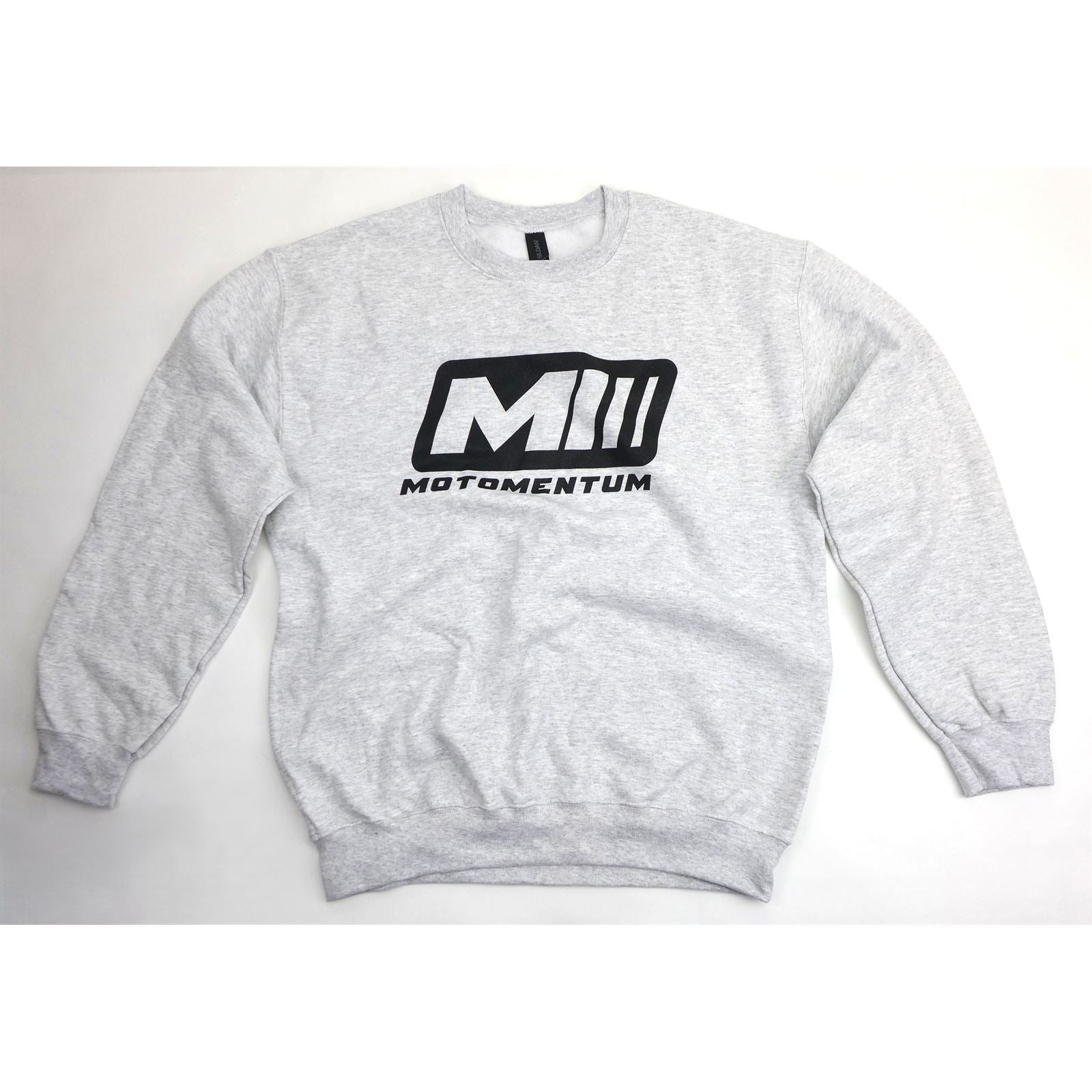 Motomentum MM Crewneck Sweatshirt - Light Grey - Small [MPN: MMCREWGREYSM]_1588194