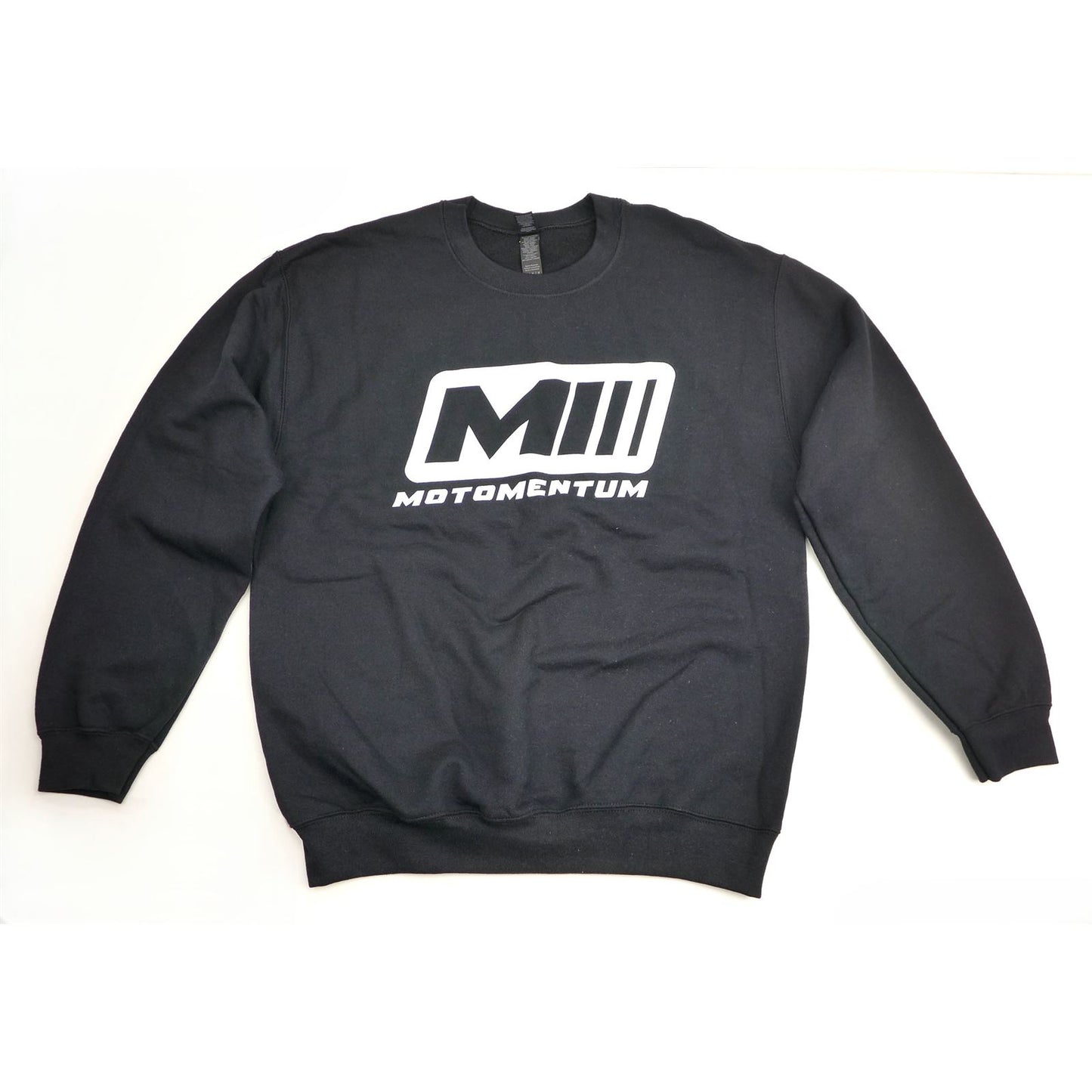 Motomentum MM Crewneck Sweatshirt - Black - 2XL [MPN: MMCREWBLACK2XL]_1595024
