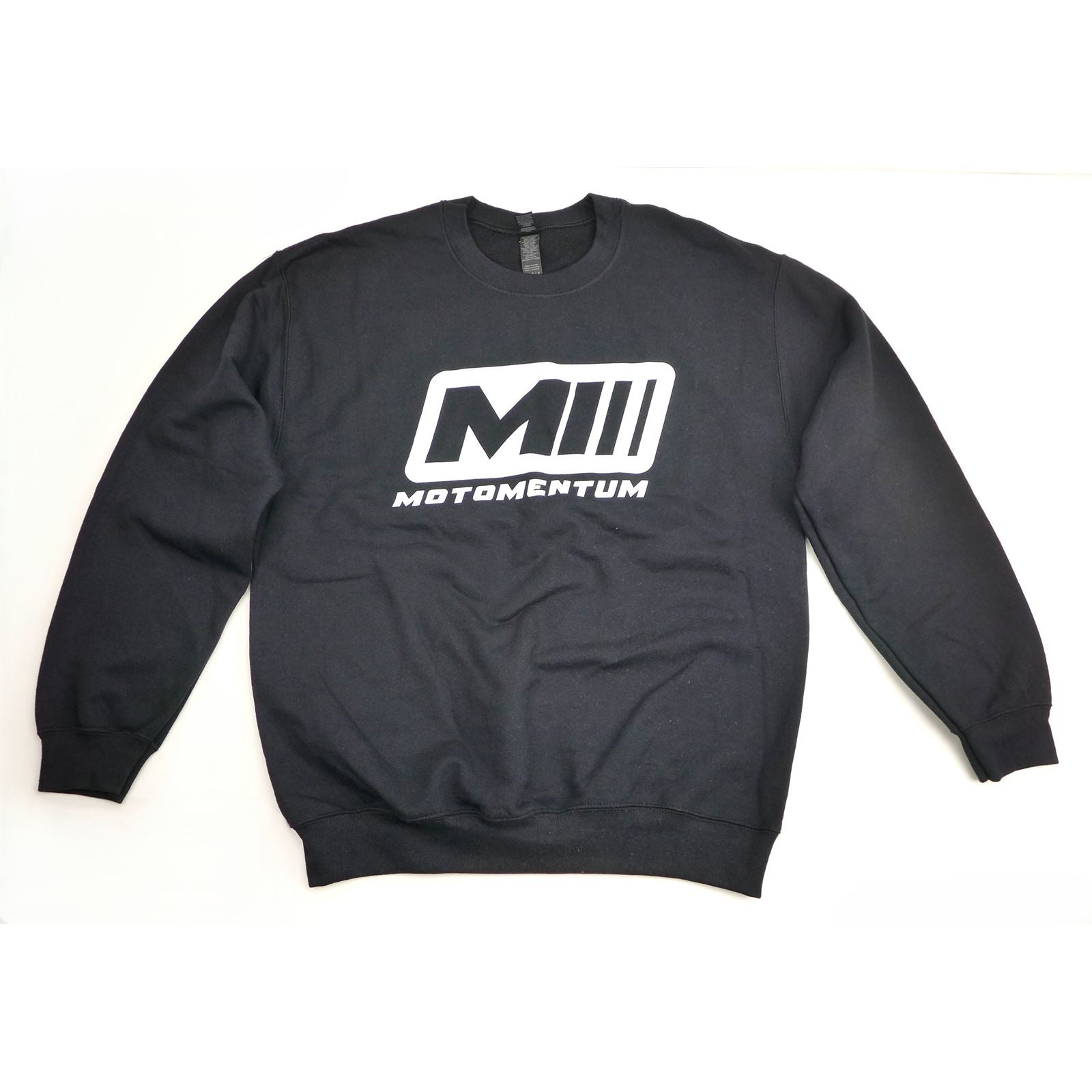 Motomentum MM Crewneck Sweatshirt - Black - 2XL [MPN: MMCREWBLACK2XL]_1595024
