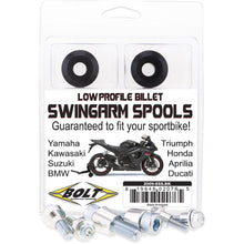 Bolt MC Hardware Swingarm Spools - Black 2009-SSS.BK_1002285