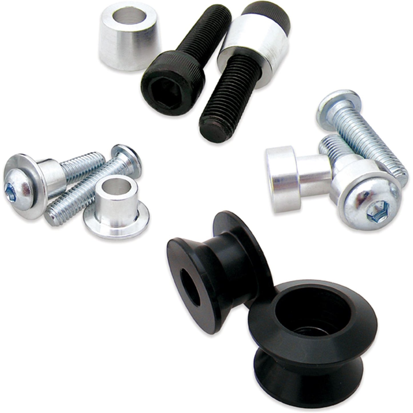 Bolt MC Hardware Swingarm Spools - Black 2009-SSS.BK_1002286