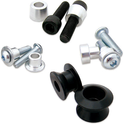 Bolt MC Hardware Swingarm Spools - Black 2009-SSS.BK_1002286