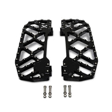 Burly Brand MX-Evolution Floorboards - Rider - Black - FLH/FLT '85-'24 B13-1053B_1626595