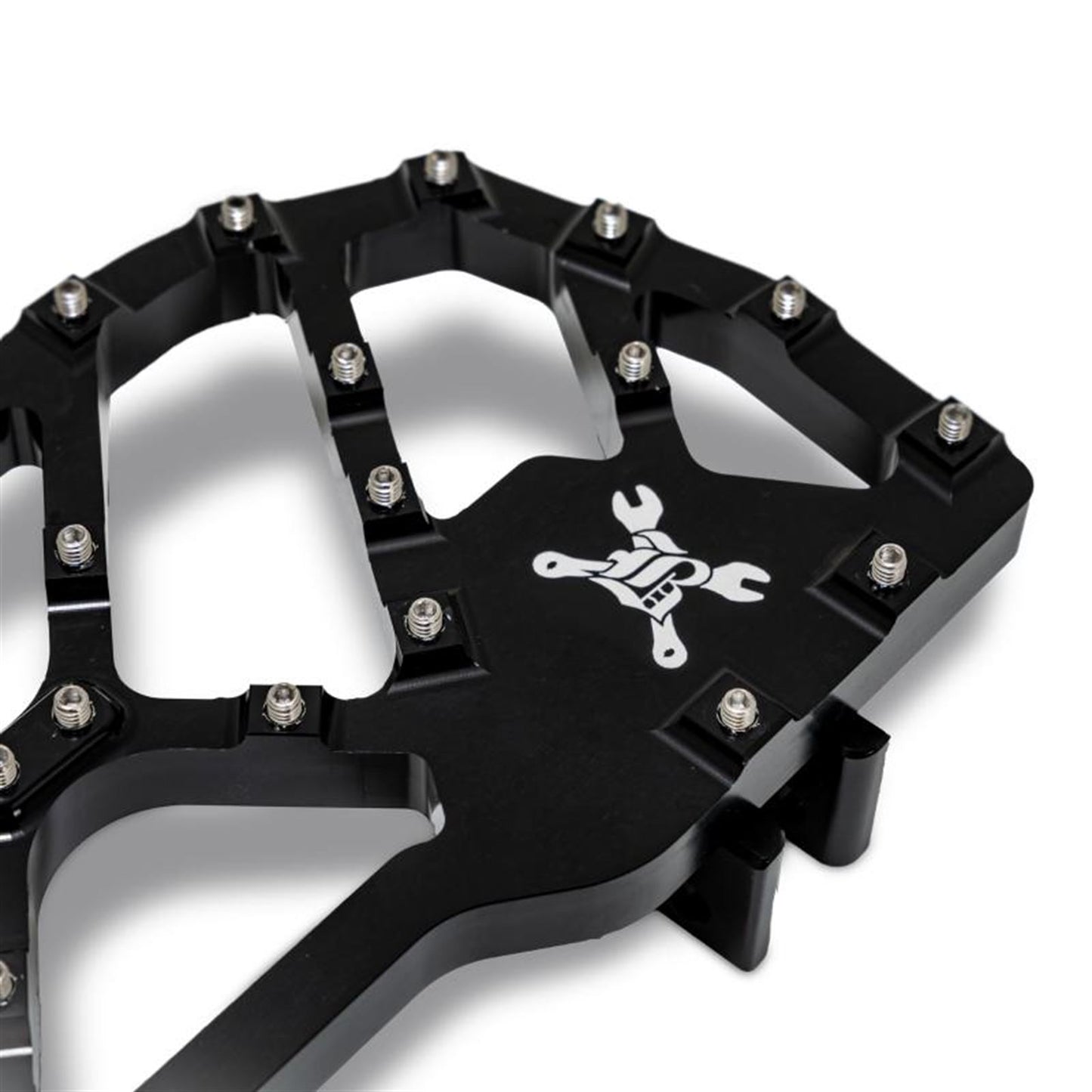 Burly Brand MX-Evolution Floorboards - Rider - Black - FLH/FLT '85-'24 B13-1053B_1626593