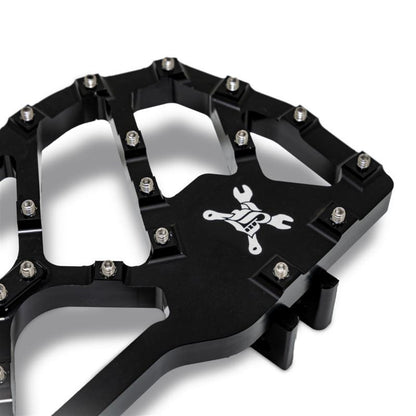 Burly Brand MX-Evolution Floorboards - Rider - Black - FLH/FLT '85-'24 B13-1053B_1626593
