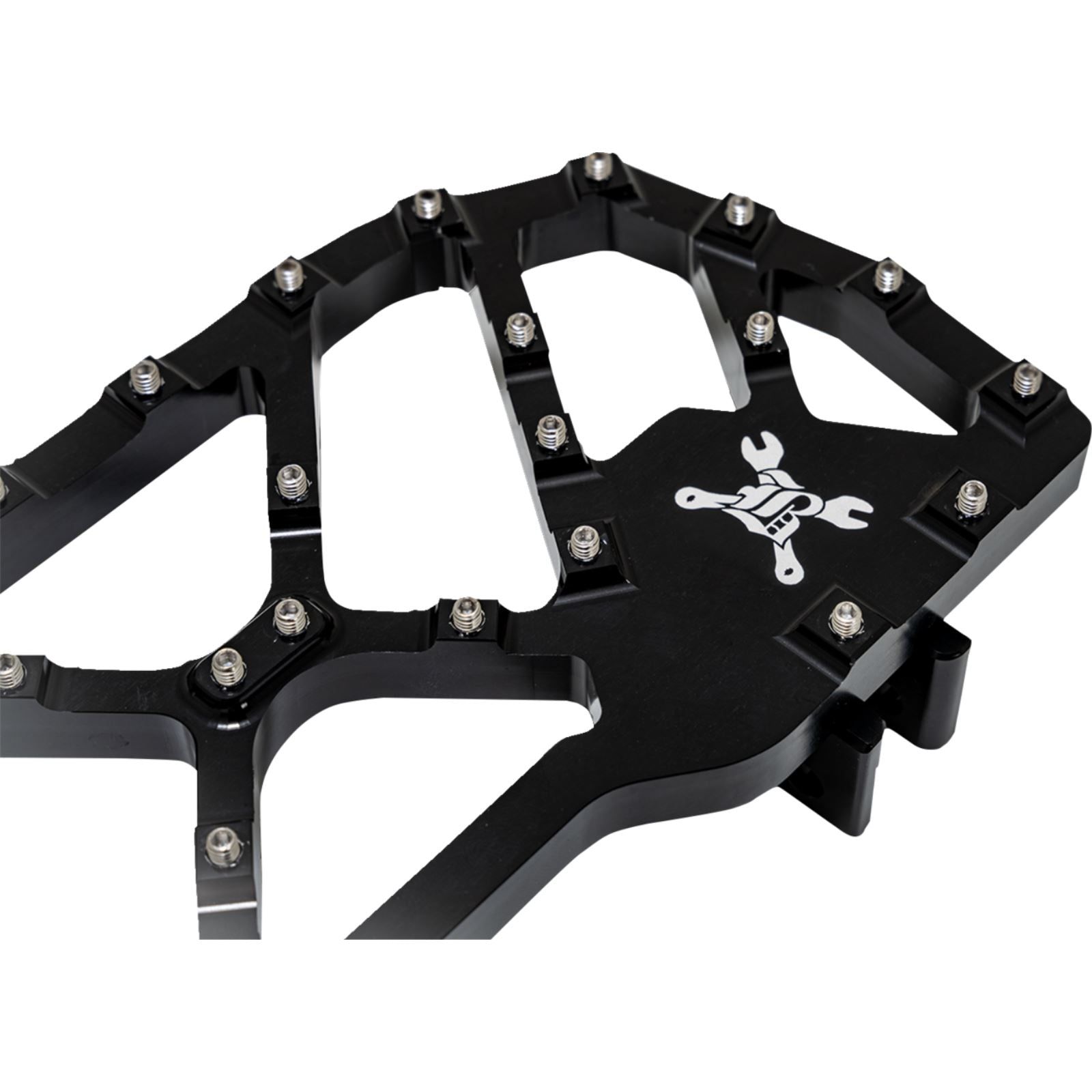 Burly Brand MX-Evolution Floorboards - Rider - Black - FLH/FLT '85-'24 B13-1053B_1662643