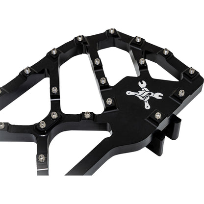 Burly Brand MX-Evolution Floorboards - Rider - Black - FLH/FLT '85-'24 B13-1053B_1662643