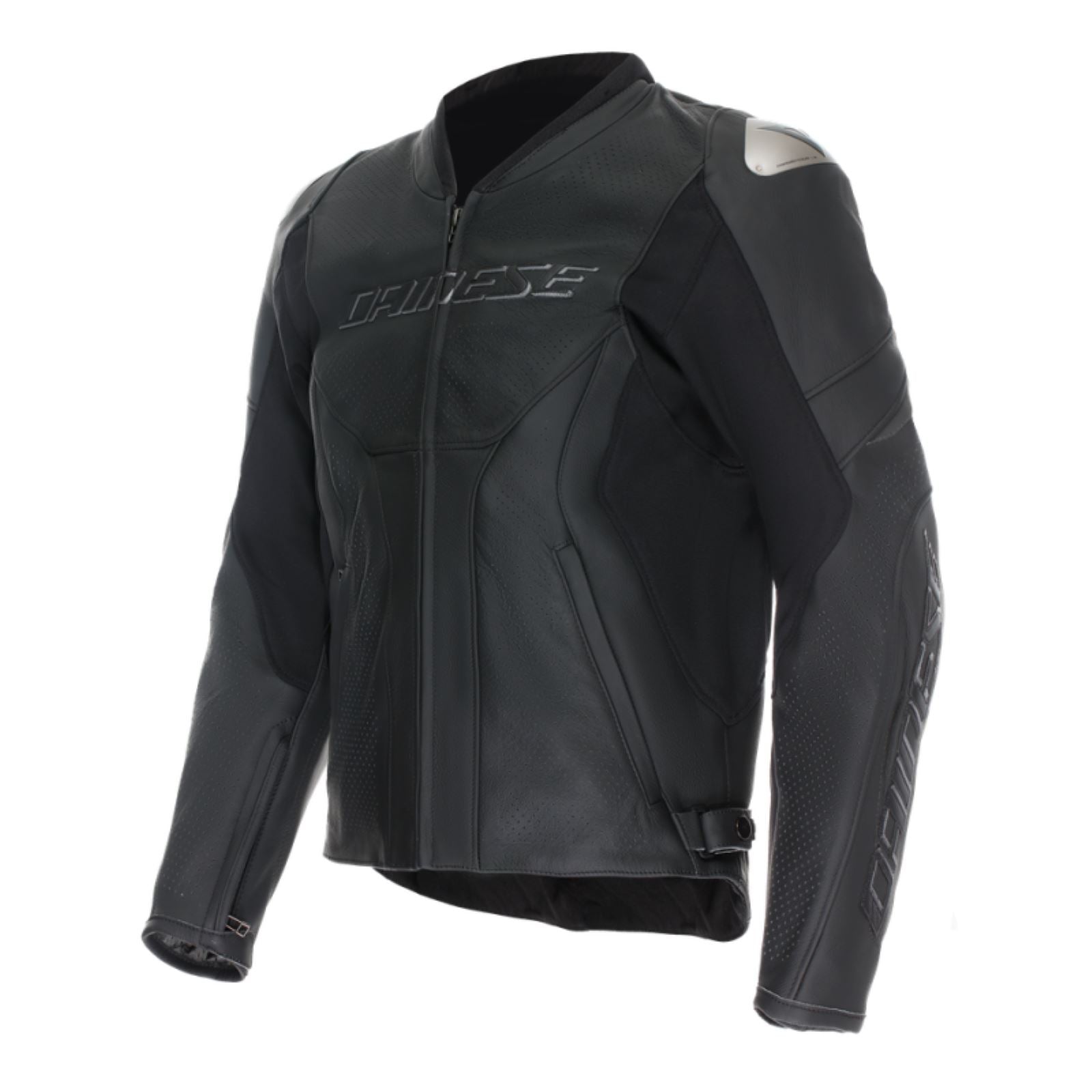 Dainese Racing 5 Perforated Leather Jacket - Black/Black/Black_1618726