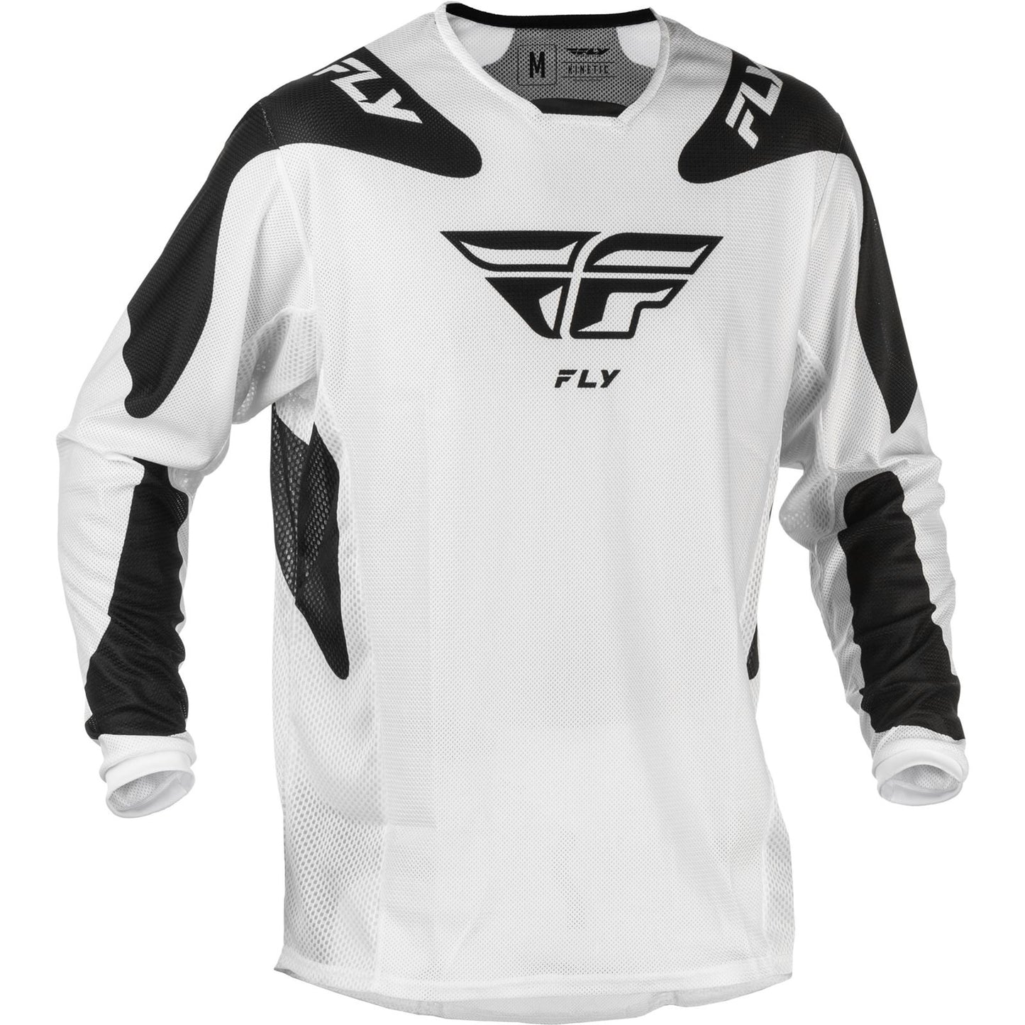 Fly Racing Kinetic Mesh Youth Jersey - White/Black - Small [MPN: 379-310S]_1647971