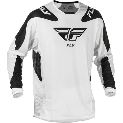 Fly Racing Kinetic Mesh Youth Jersey - White/Black - Small [MPN: 379-310S]_1647971