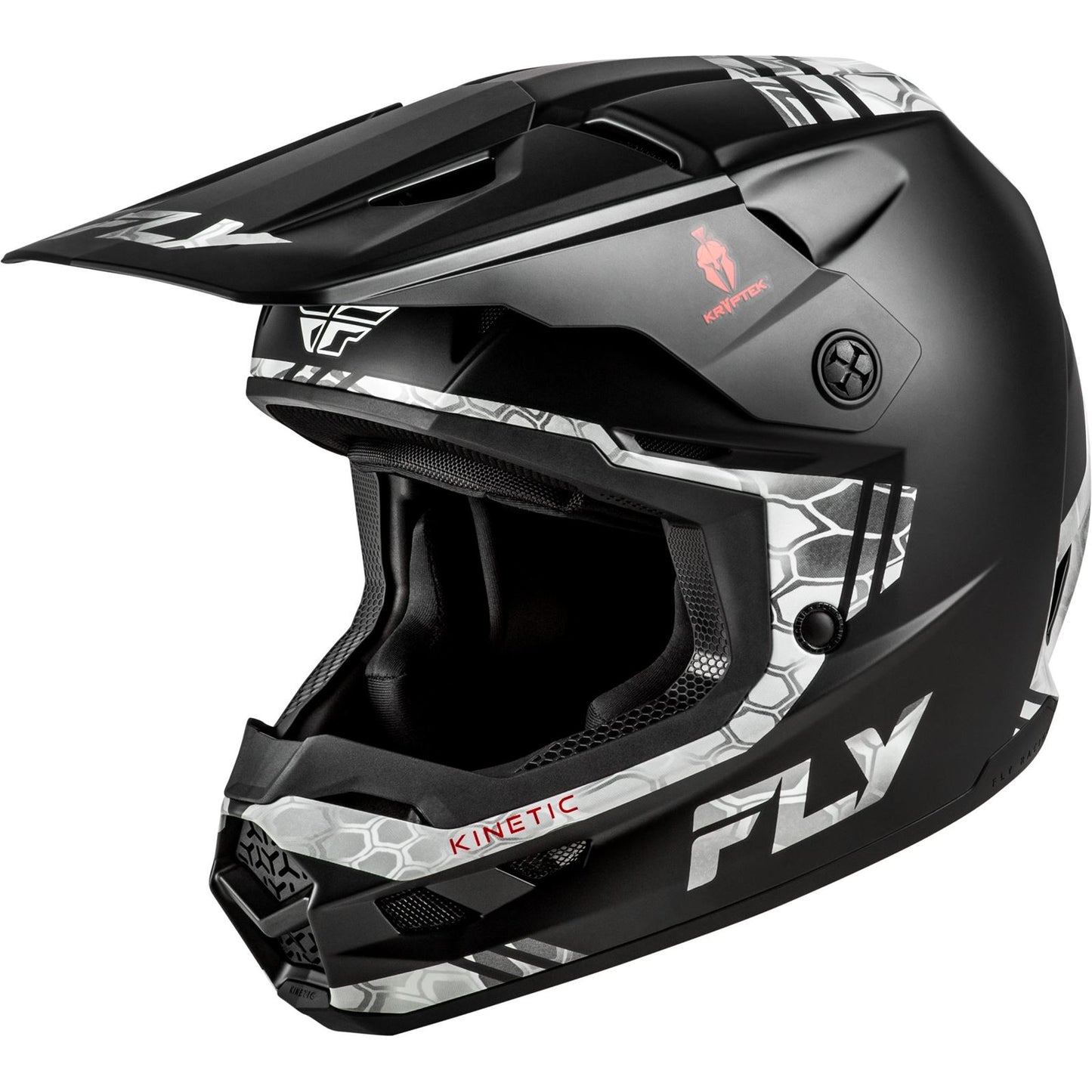 Fly Racing Kinetic Verdict Kryptek Helmet - Black/Grey_1703147