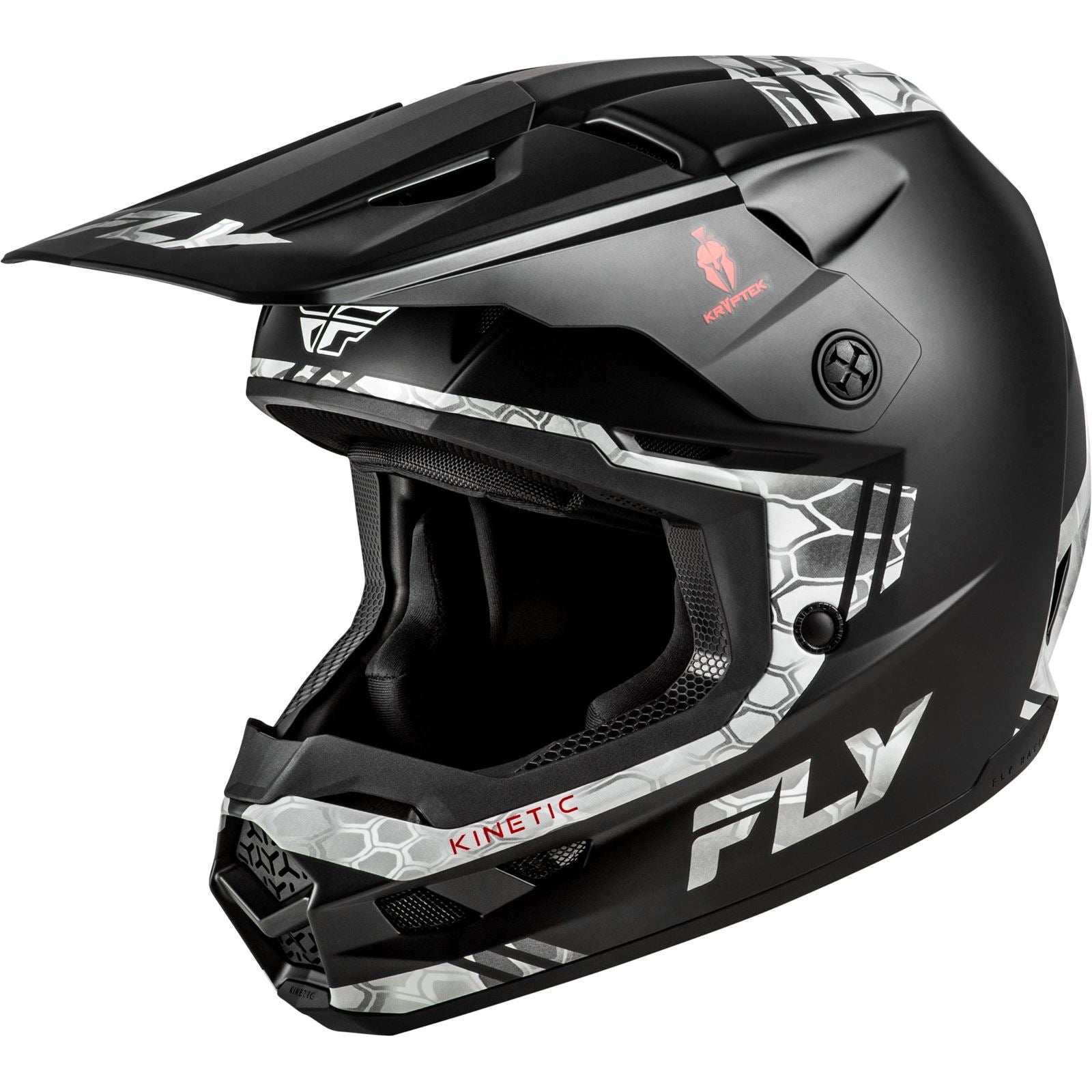 Fly Racing Kinetic Verdict Kryptek Helmet - Black/Grey_1703147