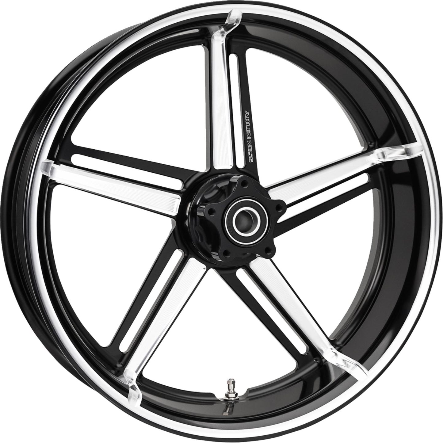 Arlen Ness Wheel - Factory 24 - Front/Rear - Black/Contrast Cut - 18x5.5 [MPN: 71-420]_1644689
