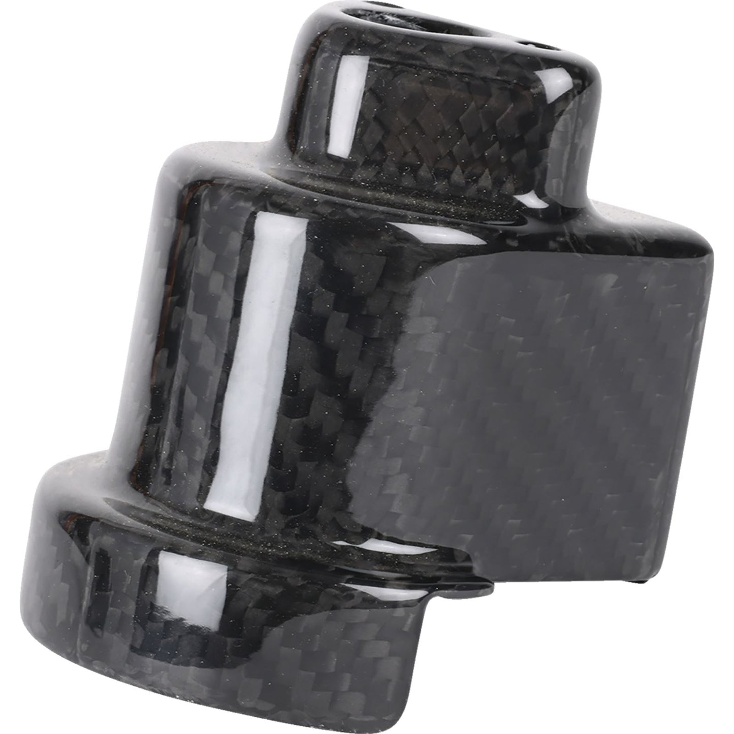 Thrashin Supply Company Cover Steering Lock - Gloss Weave Carbon Fiber [MPN: TSC-3033-0]_1644796