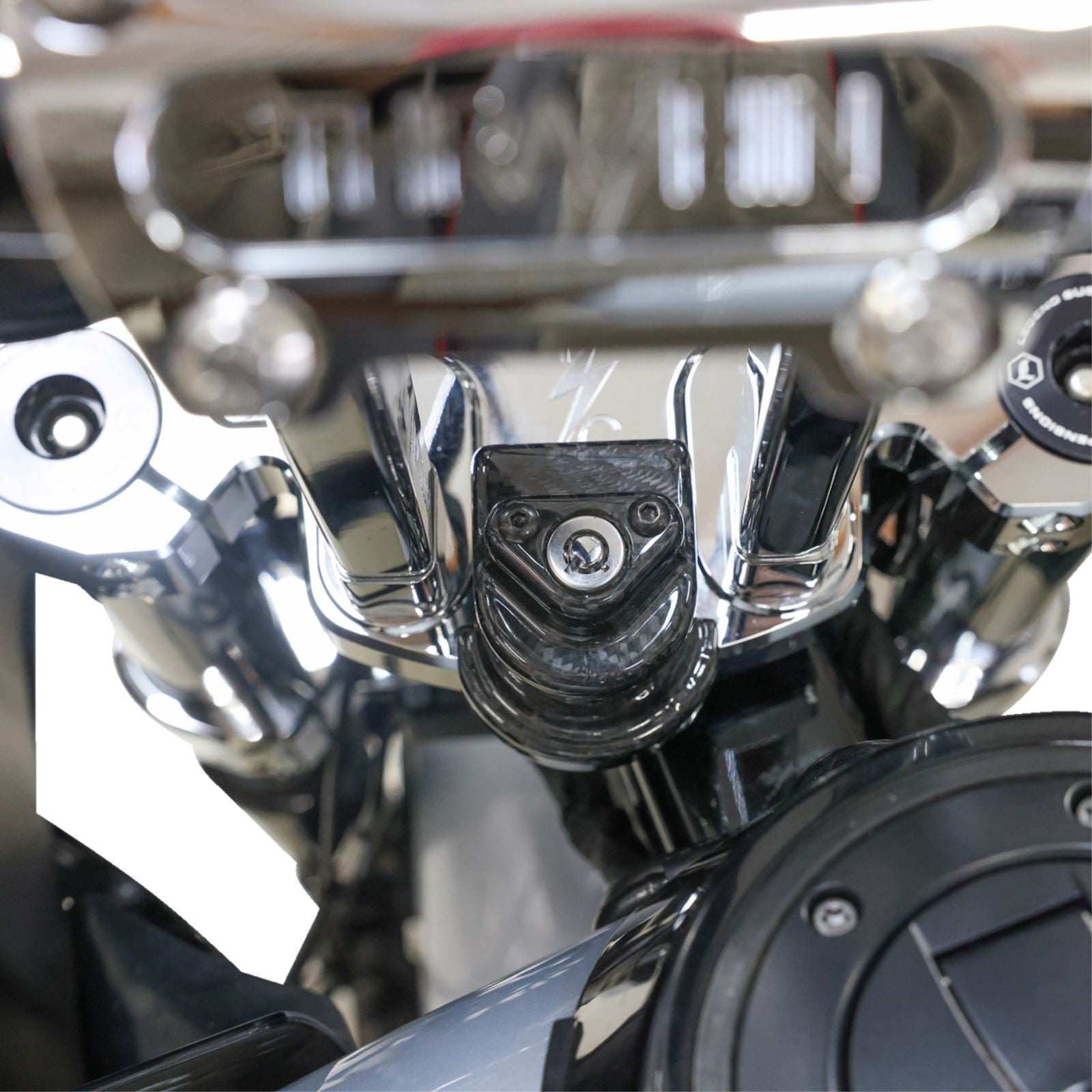 Thrashin Supply Company Cover Steering Lock - Gloss Weave Carbon Fiber [MPN: TSC-3033-0]_1644798