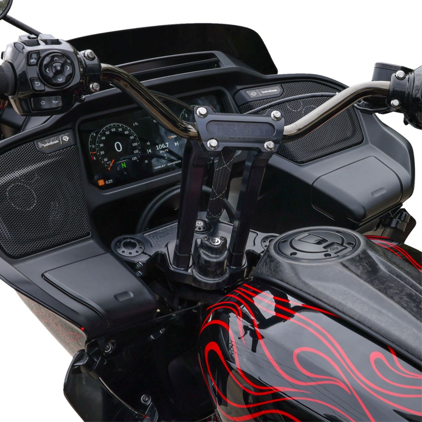 Thrashin Supply Company Cover Steering Lock - Matte Forged Carbon Fiber [MPN: TSC-3033-1]_1644783