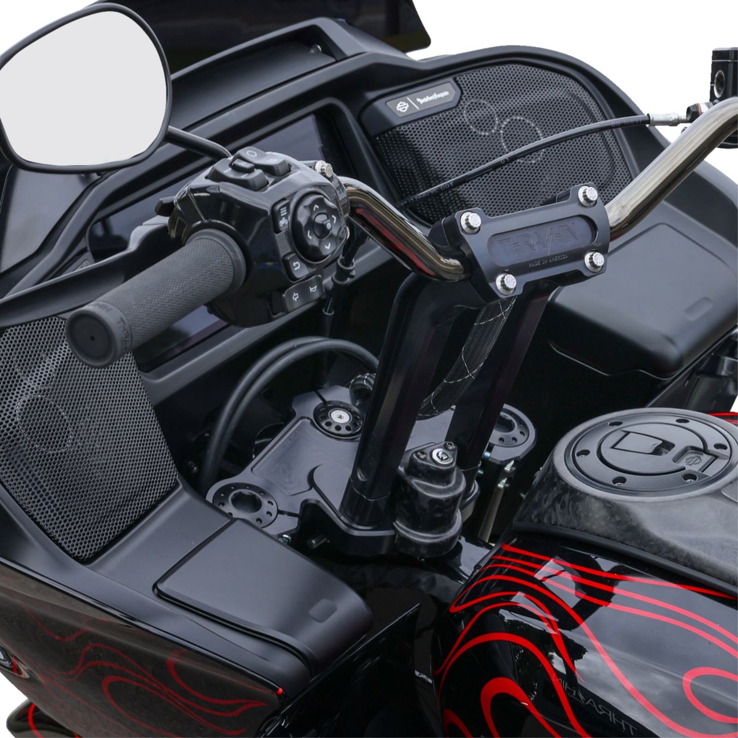 Thrashin Supply Company Cover Steering Lock - Matte Forged Carbon Fiber [MPN: TSC-3033-1]_1644805