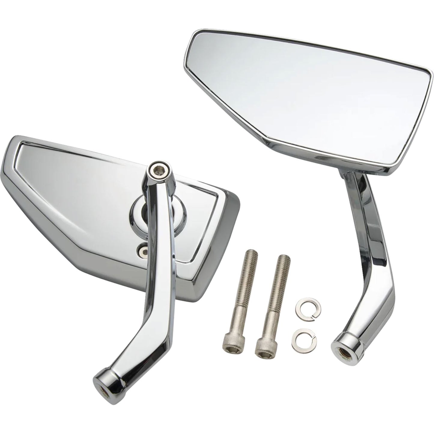Ciro Chicane Side View Mirrors - Chrome - Left/Right - Pair [MPN: 55000]_1644824