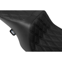 Drag Specialties Predator 2-Up Seat - Vinyl - Diamond - Black Stitching - FL '97-'07 0801-1996_1644887