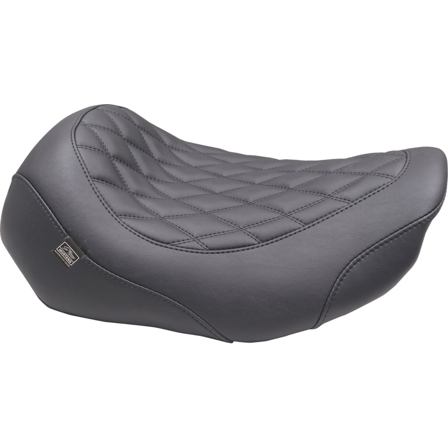 Mustang Motorcycle Products Wide Tripper™ Seat - Solo - Dark Brown/Black Stitching - FLT/FLH '23-'25 89503_1644895