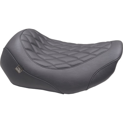 Mustang Motorcycle Products Wide Tripper™ Seat - Solo - Dark Brown/Black Stitching - FLT/FLH '23-'25 89503_1644895