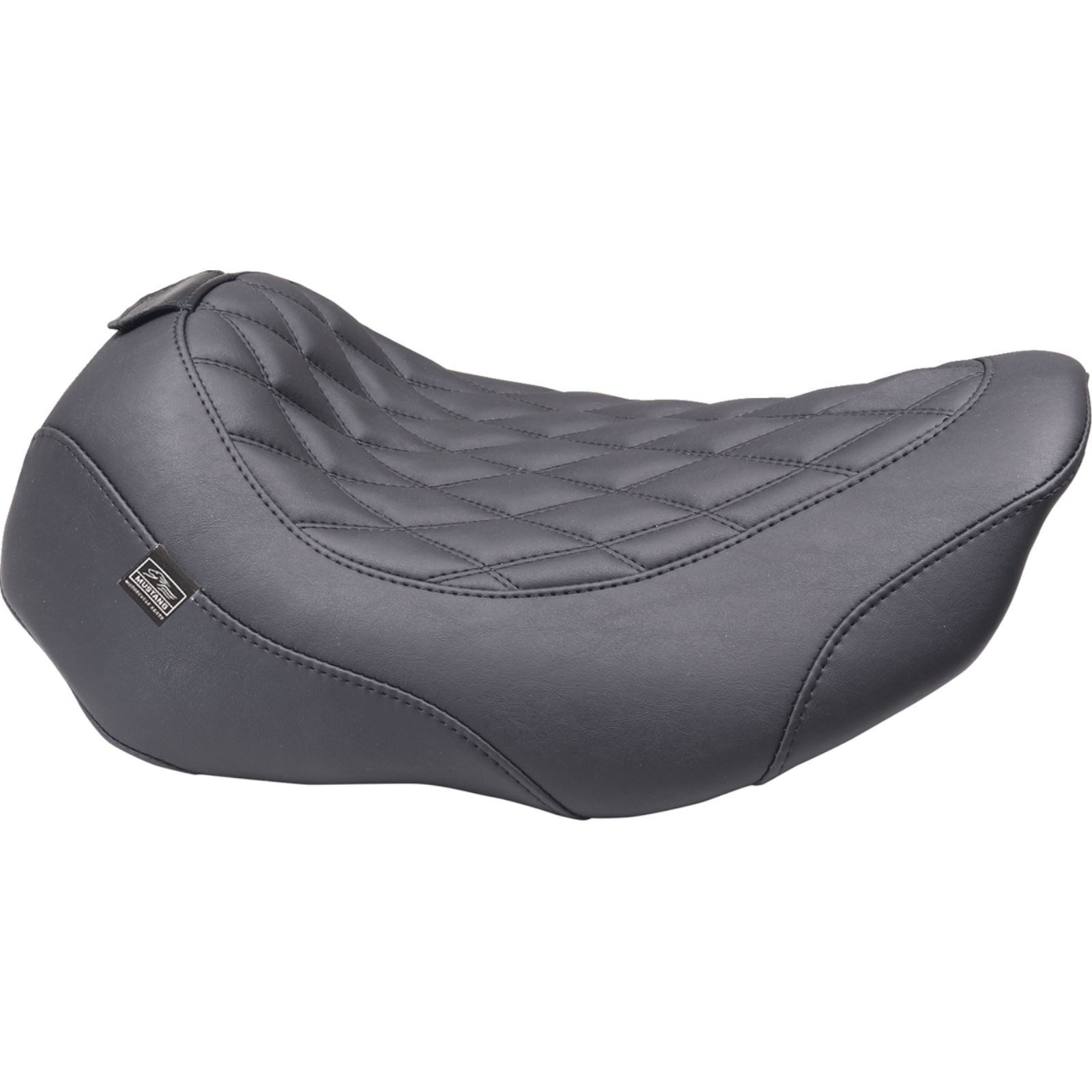 Mustang Motorcycle Products Wide Tripper™ Seat - Solo - Dark Brown/Black Stitching - FLT/FLH '23-'25 89503_1644896