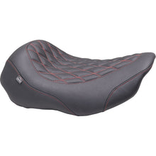 Mustang Motorcycle Products Wide Tripper™ Seat - Solo - Dark Cherry Stitching - FLT/FLH '23-'25 88503DC_1644905