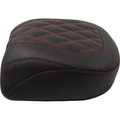 Mustang Motorcycle Products Wide Tripper™ Seat - Passenger - Dark Cherry Stitching - FLT/FLH '23-'25 88511DC_1703249