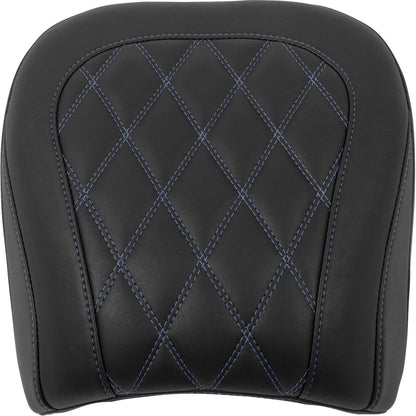 Mustang Motorcycle Products Wide Tripper™ Seat - Passenger - Sky Blue Stitching - FLT/FLH '23-'25 88511SB_1703241