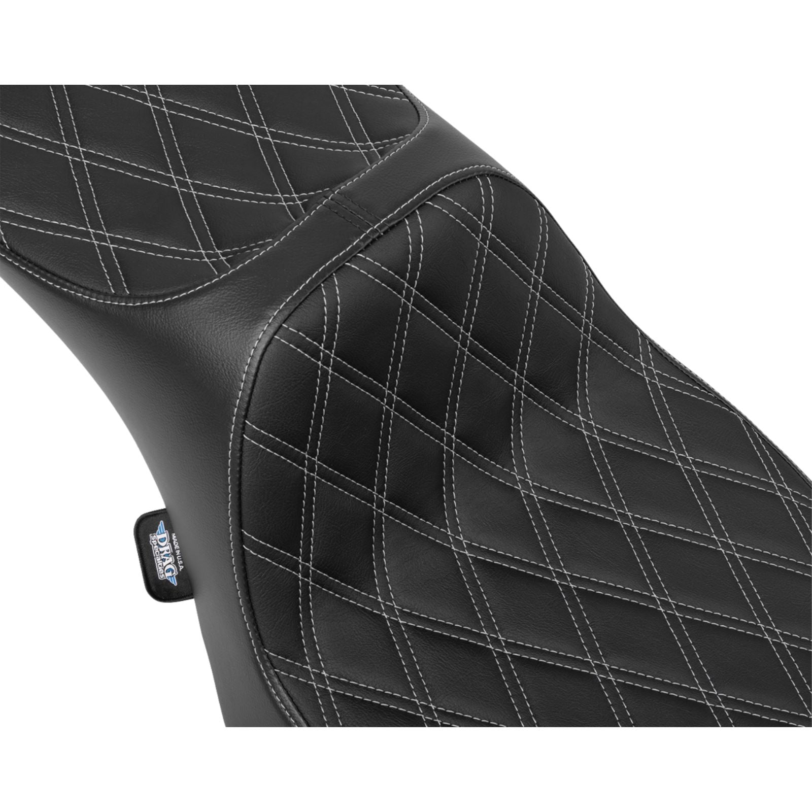 Drag Specialties Extended Reach Predator III Seat - Silver Stitching - FLH/FLT '23-'24 0801-2035_1644875