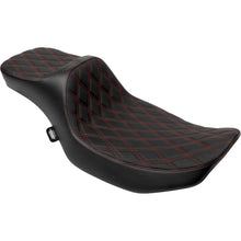 Drag Specialties Extended Reach Predator III Seat - Red Stitching - FLH/FLT '23-'24 [MPN: 0801-2036]_1644877