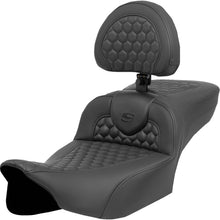 Saddlemen Heated RoadSofa™ Seat Extended Reach w/ Backrest - FLT/FLH ’23-‘24 823-07-190C0_1644939