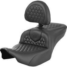 Saddlemen Heated RoadSofa™ Seat Honeycomb Stitch w/ Backrest FLH/FLT '23-'24 823-07-189C0_1644941