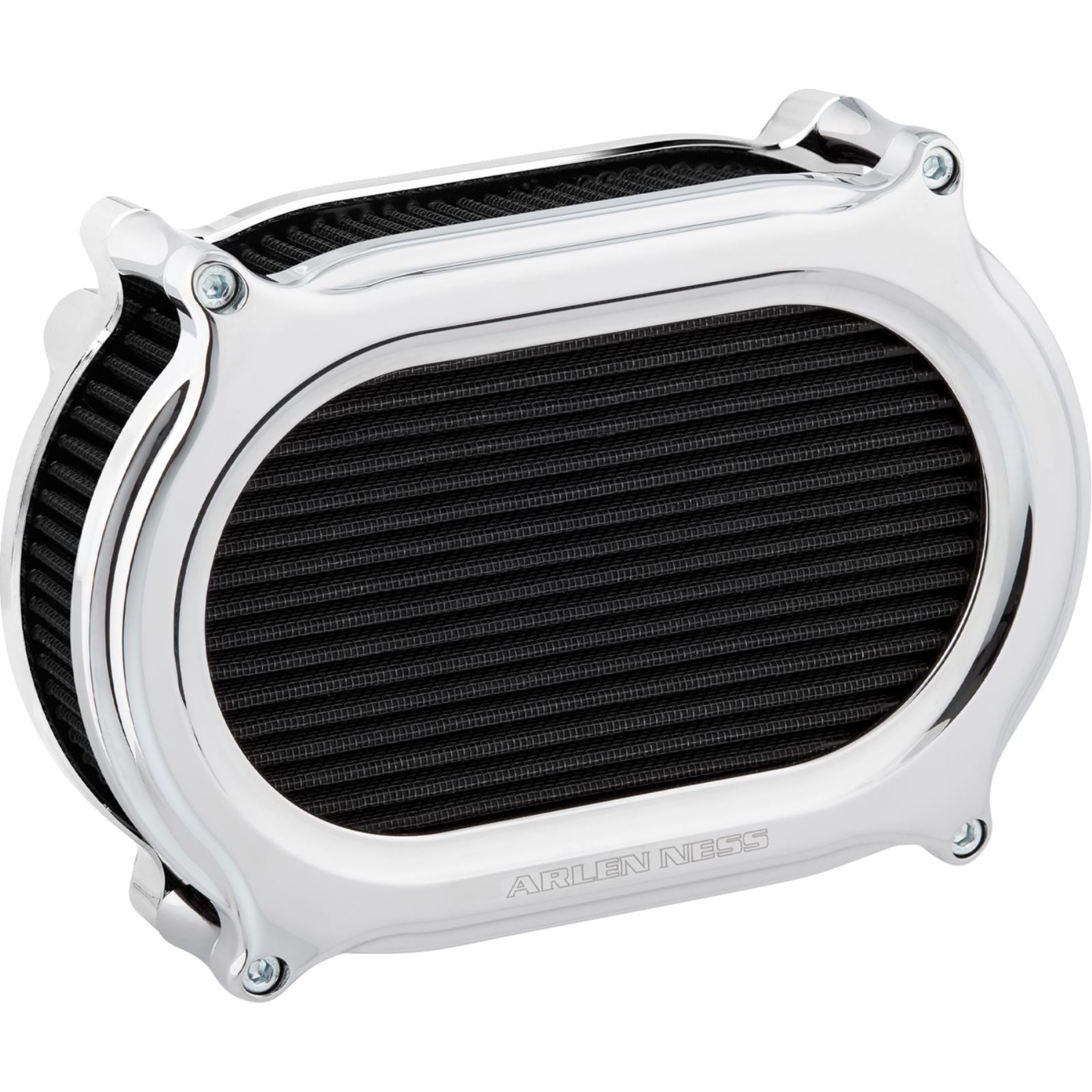 Arlen Ness Stage 2 Oval Air Cleaner Kit - Chrome 600-195_1644919