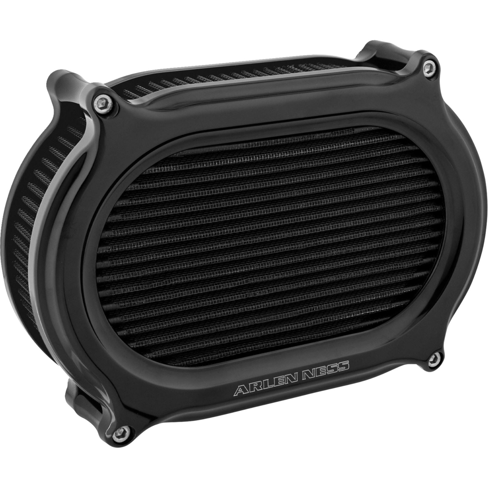 Arlen Ness Stage 2 Oval Air Cleaner Kit - All Black 600-206_1644858