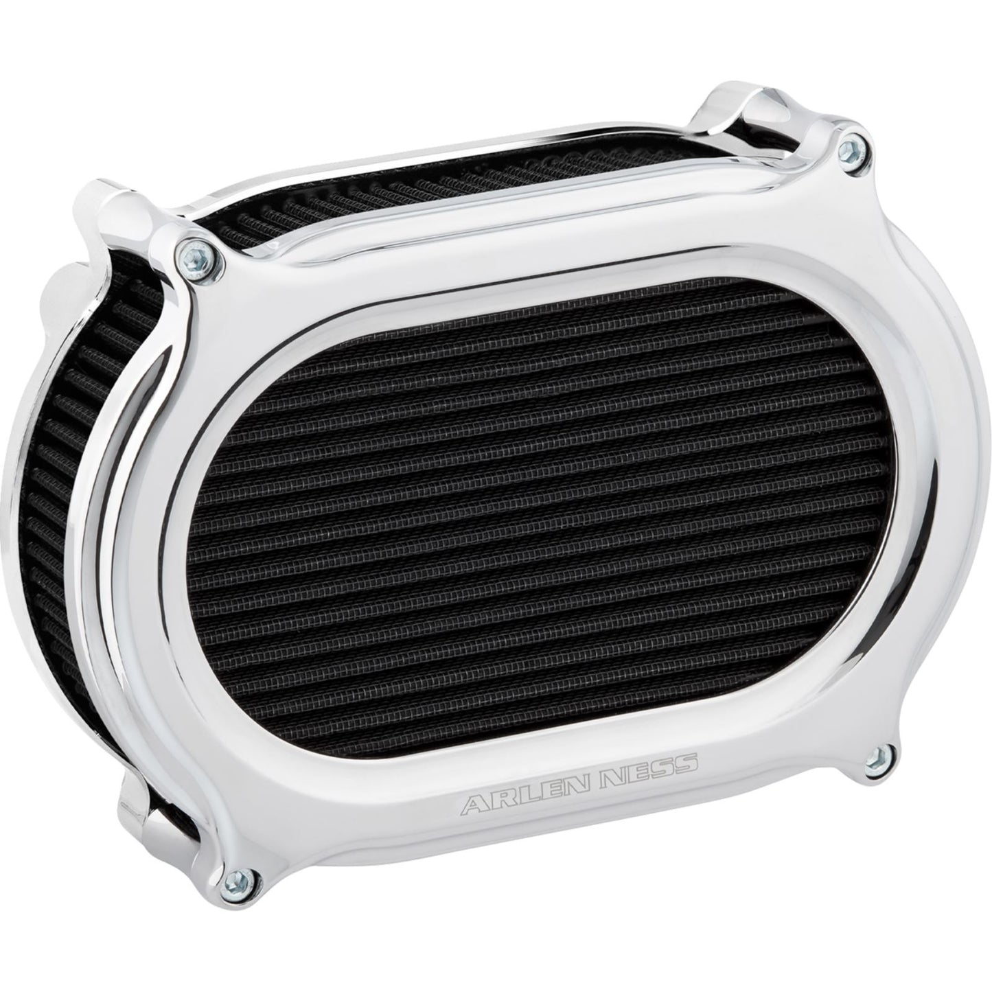 Arlen Ness Stage 2 Oval Air Cleaner Kit - Chrome 600-207_1644906