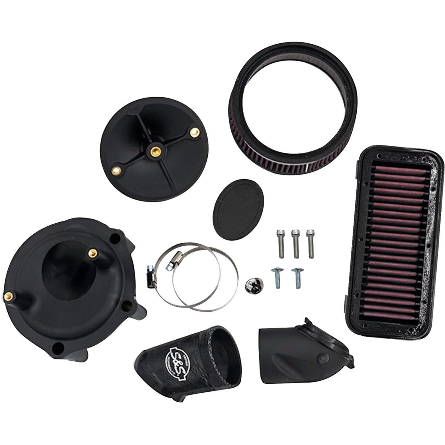 S&S Cycle Stealth Air Cleaner Kit without Cover for Indian 170-0828_1644962