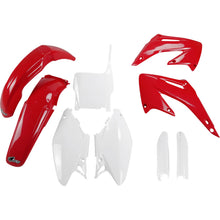 UFO Plastics Body Kit - Red/White for Honda CR 125/250 '04 [MPN: HOKIT102F@999]_1645038