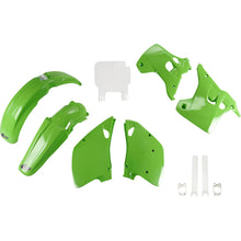 UFO Plastics Body Kit - Green/White for Kawasaki KX 125/250 [MPN: KAKIT195F@999]_1645043