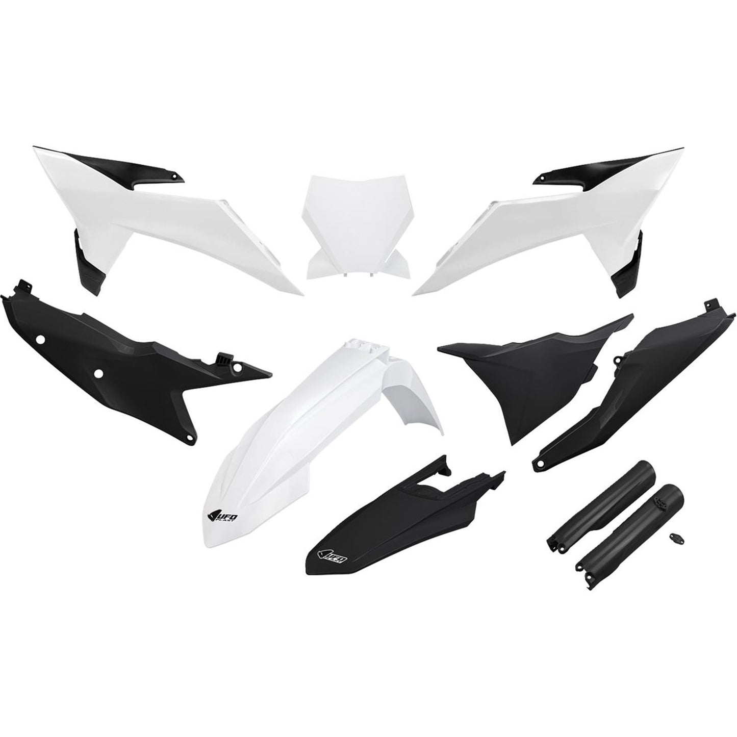 UFO Plastics Body Kit - White/Black for KTM SX/SX-F '25 [MPN: KTKIT532F@222]_1727664