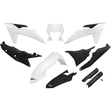 UFO Plastics Body Kit - White/Black for KTM - EXC-F [MPN: KTKIT530F@222]_1645050