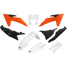 UFO Plastics Body Kit - Black/Orange/White for KTM - EXC-F [MPN: KTKIT530F@444]_1645052