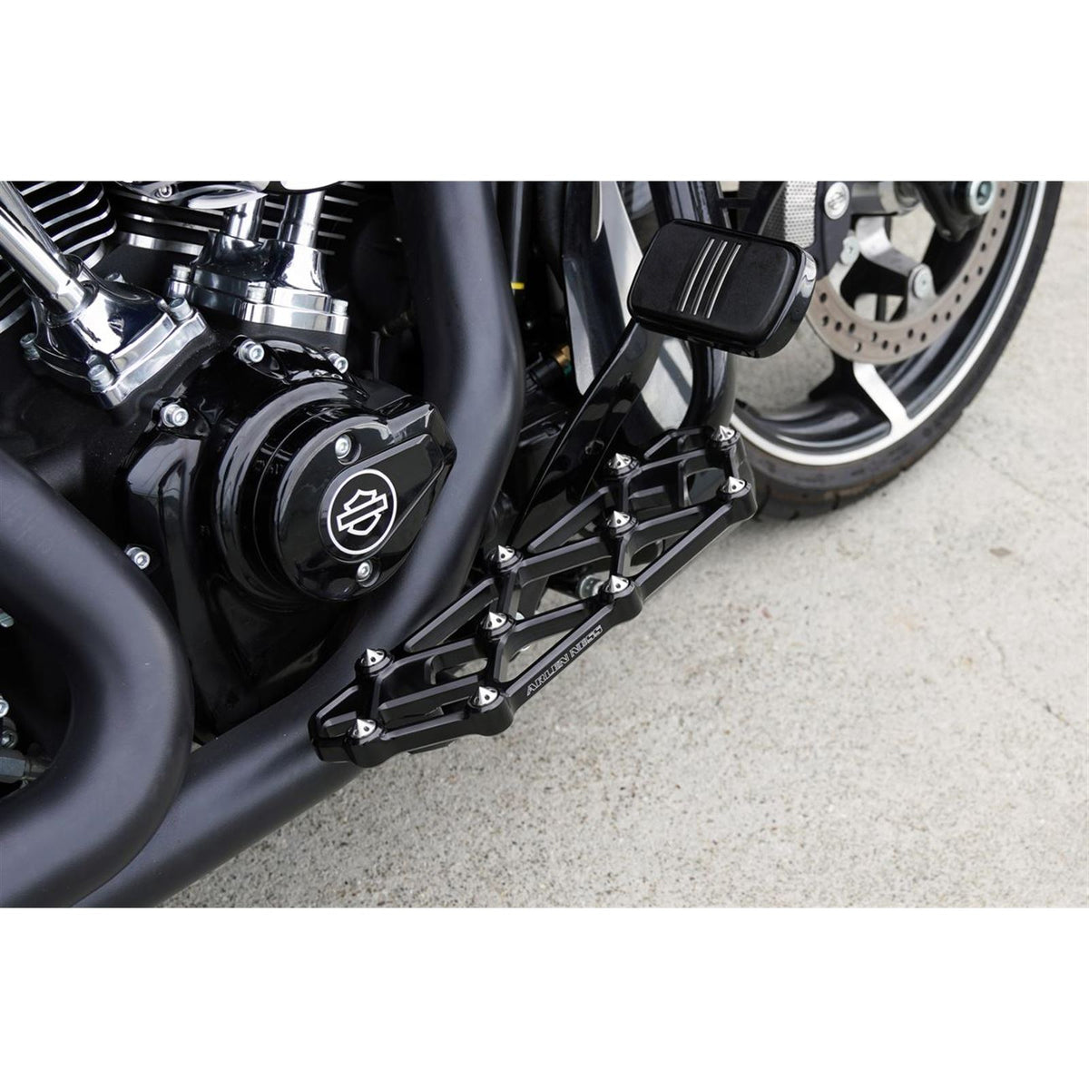 Arlen Ness Diamond Floorboards - Driver - Black [MPN: 410-053]_1743000