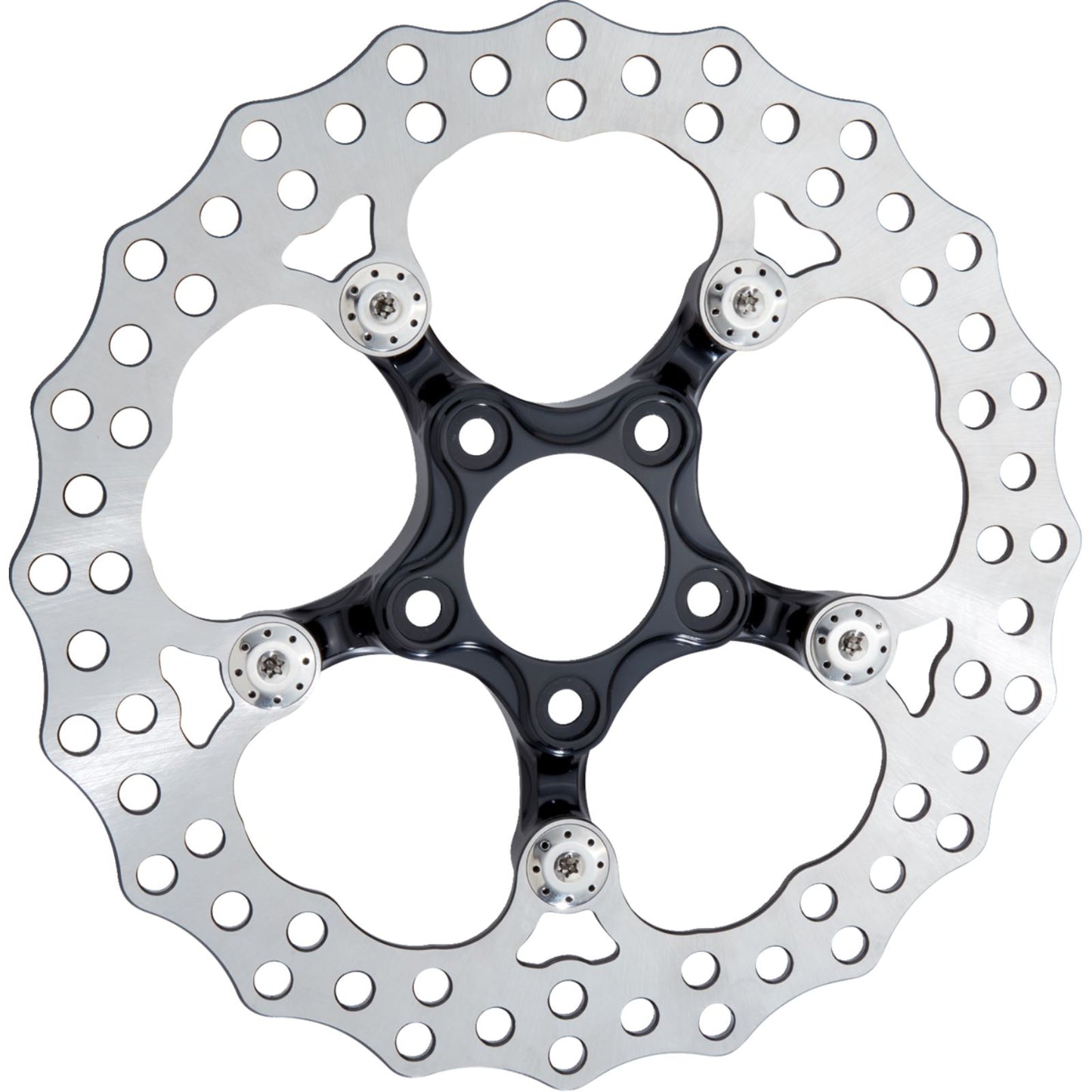 Arlen Ness Spider Rotor - 12-19/32" - Black - Front 300-108_1645088