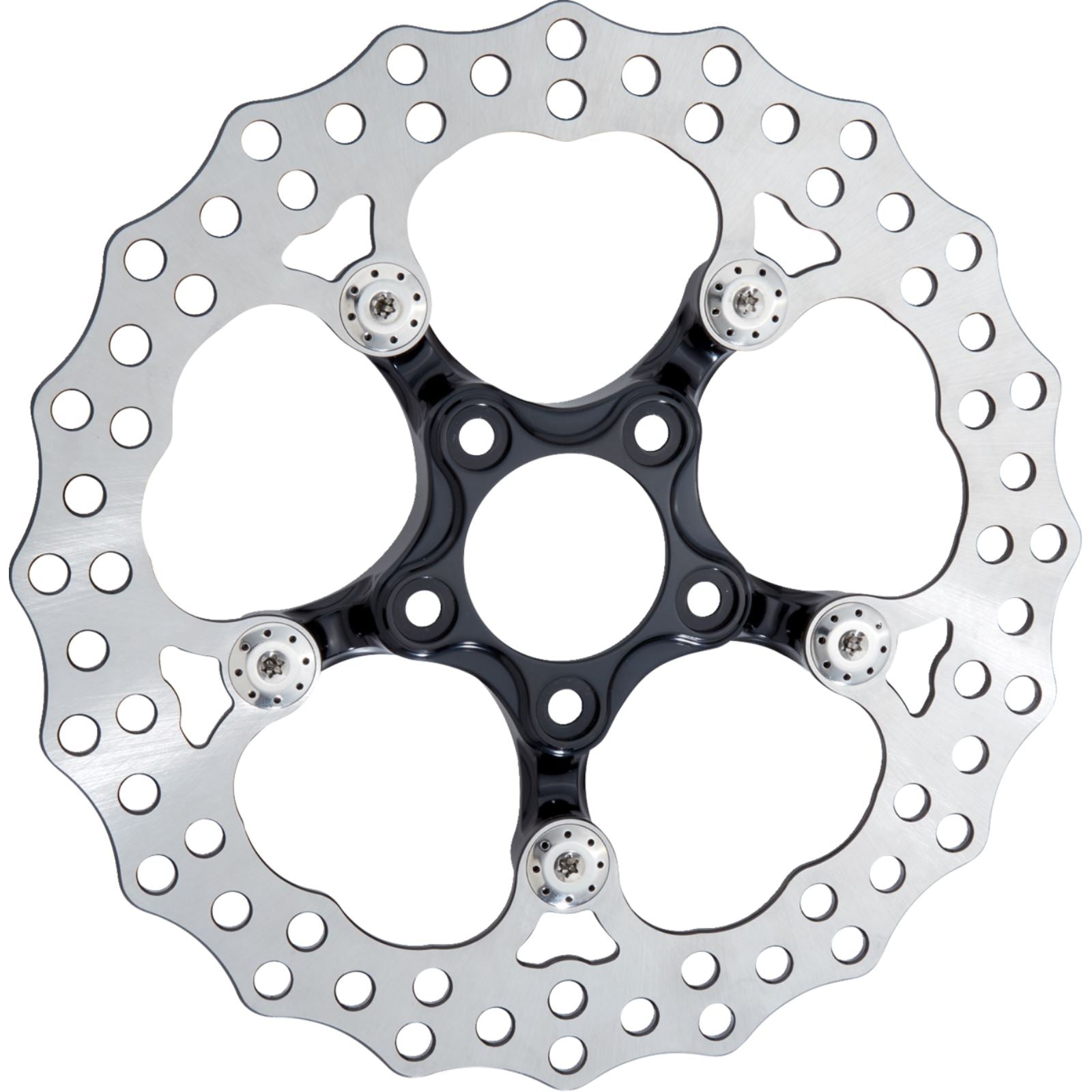 Arlen Ness Spider Rotor - 12-19/32" - Black - Front 300-108_1645088