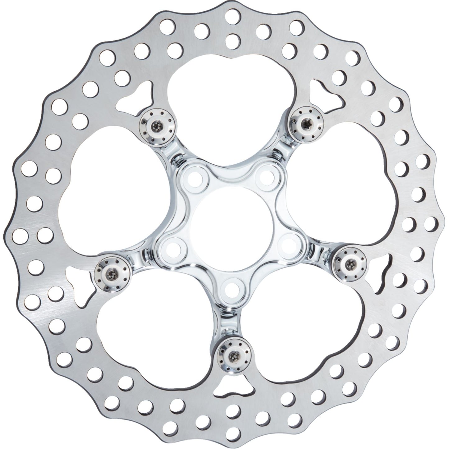 Arlen Ness Spider Rotor - 12-19/32" - Chrome - Front 300-112_1645091