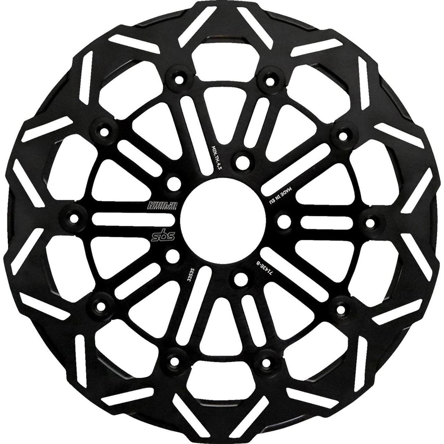 SBS Design "D" 10-Spoke Brake Rotor [MPN: 7143E-B]_1703325